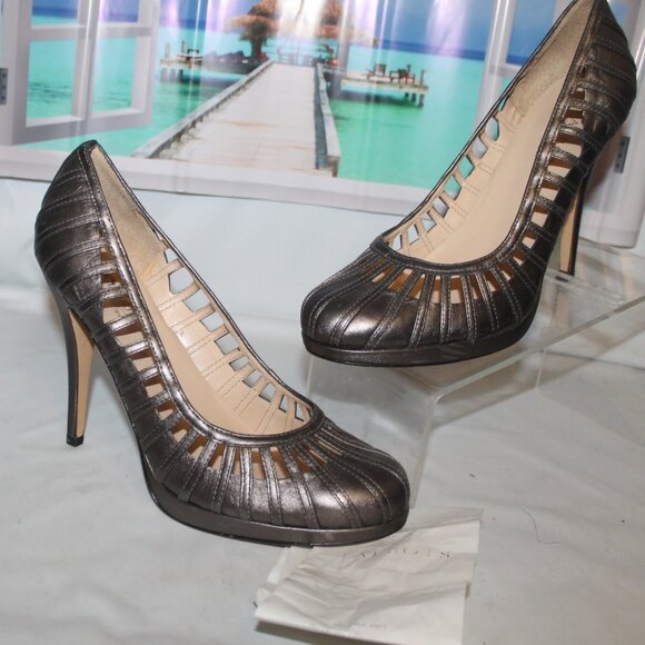 New Sky High Talbots Leather Platform Stiletto Heels Shoes w Receipt - Picture 1 of 7